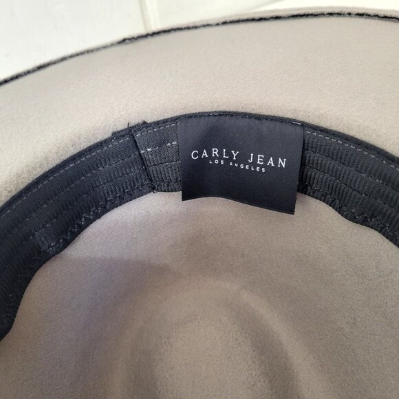 Carley Jean Los Angeles Wide-Brimmed Gray Felt Hat - Picture 7 of 7